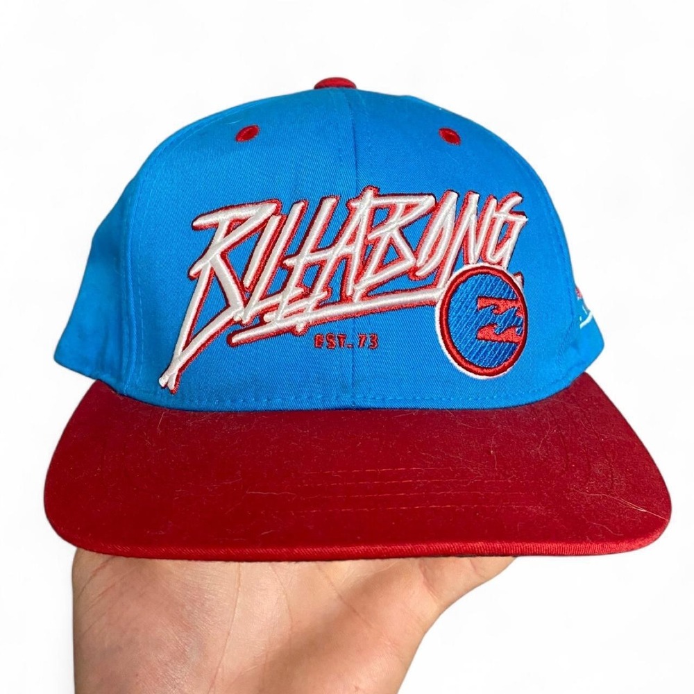 Billabong Youth Blue Red Snapback Hat